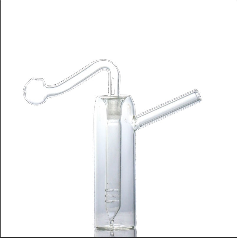 Small bubbler with removable pipe.