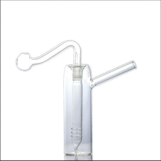 Small bubbler with removable pipe.